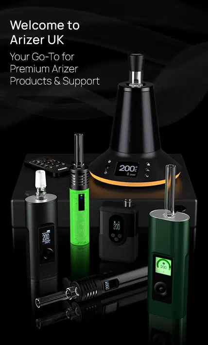 Arizer UK home page hero image